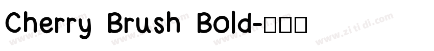 Cherry Brush Bold字体转换
